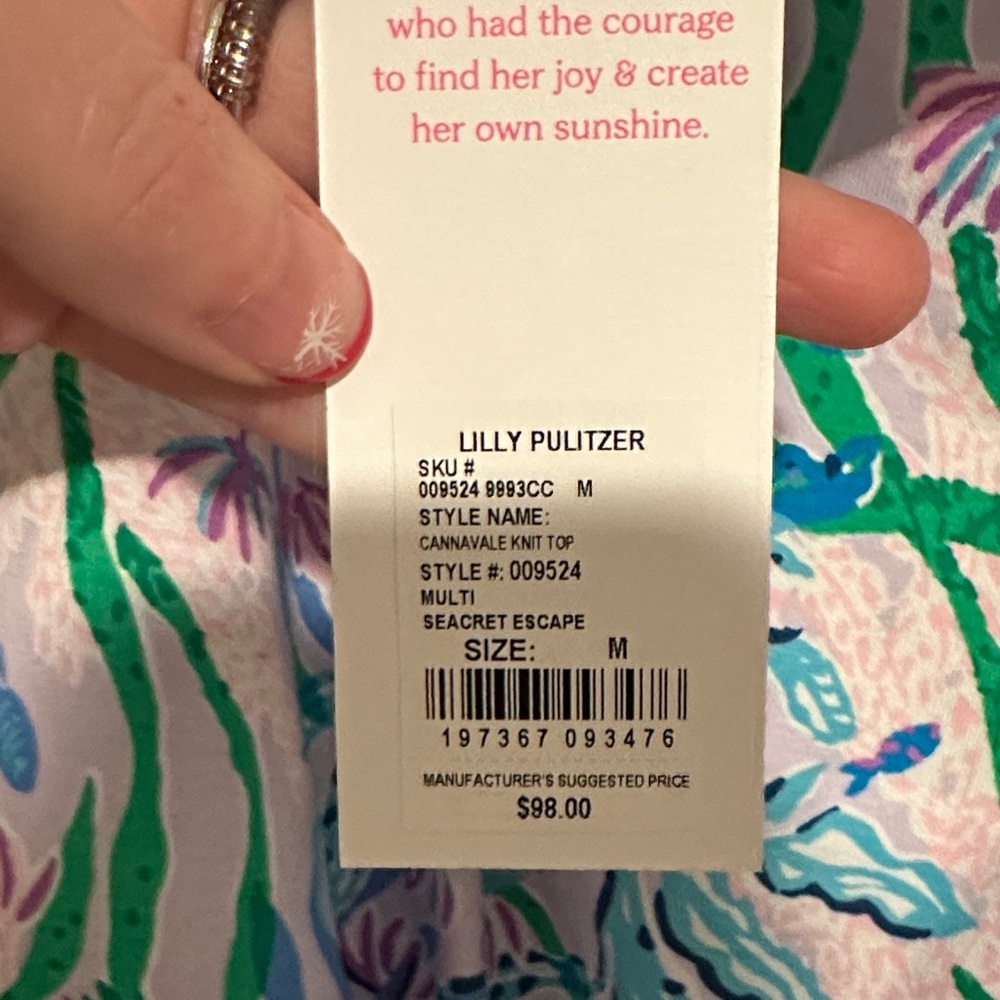 Lilly Pulitzer Bowen top - Picture 2 of 3